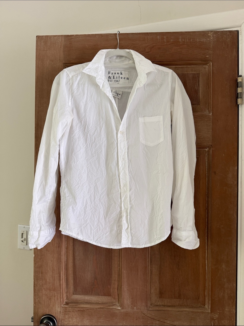Frank & Eileen White Women’s Long-Sleeve Button-Up Shirt